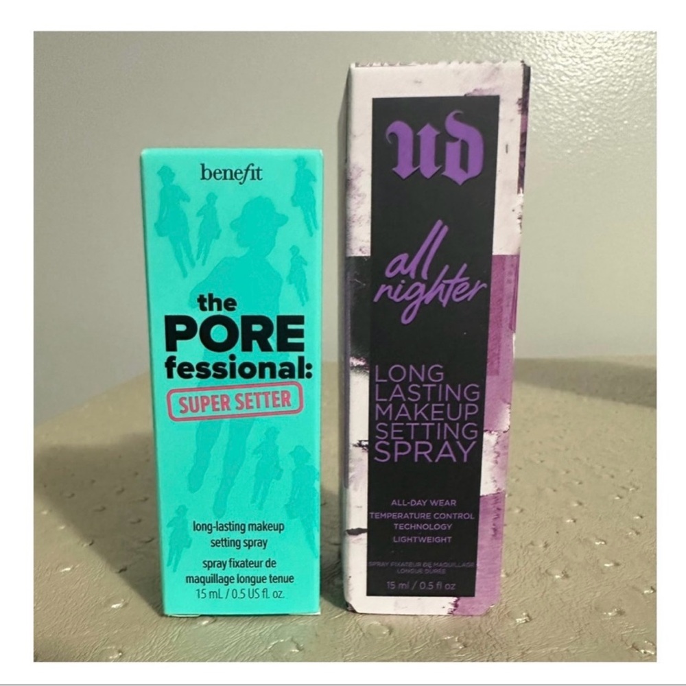 Benefit and UD Makeup Setting Sprays